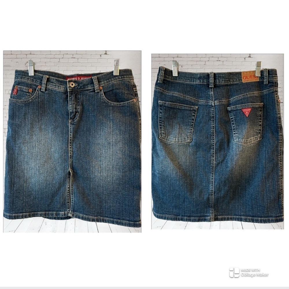 Guess stretch jeans skirt